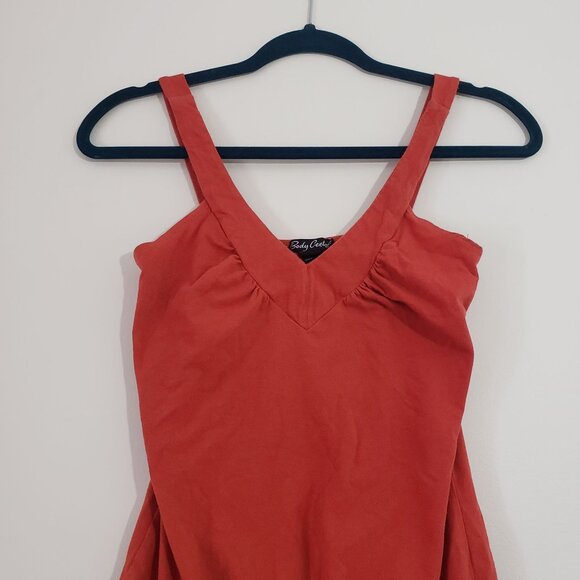 Vintage Y2K Body Central Orange Sleeveless Top Womens S Retro Summer Festival - Picture 3 of 6